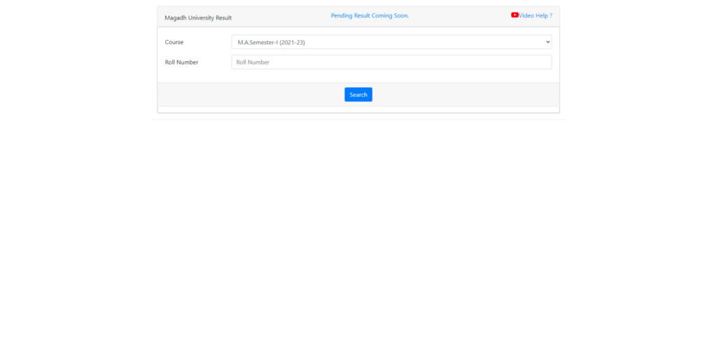 Magadh University Result 